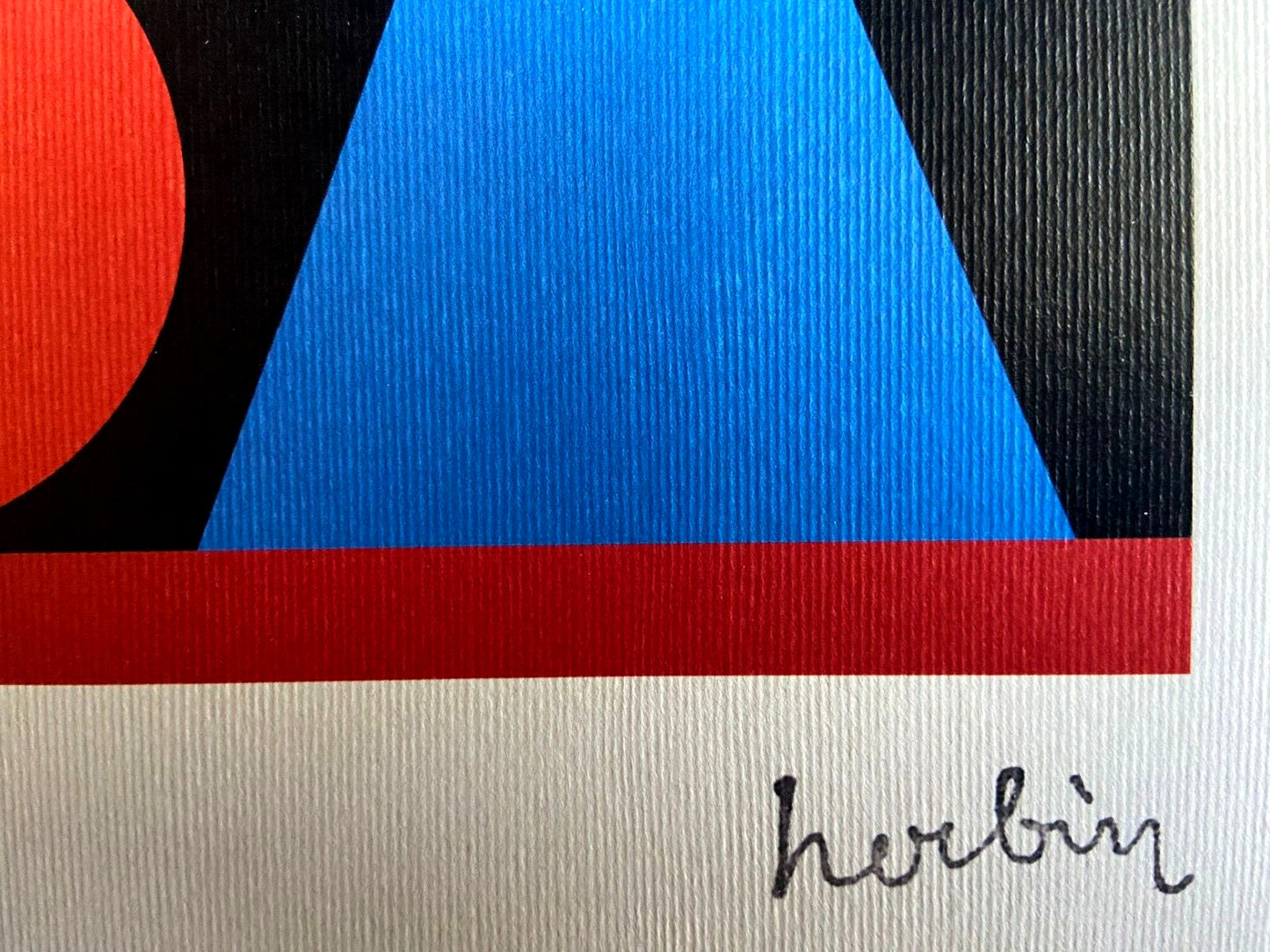 Auguste Herbin Lithograph Hand Numbered Coa (Sonia Delaunay)