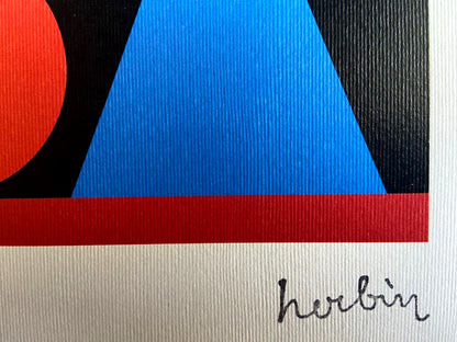 Auguste Herbin Lithograph Hand Numbered Coa (Sonia Delaunay)