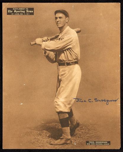 Fred Snodgrass Autographed M101-2 1909-13