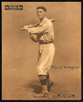 Fred Snodgrass Autographed M101-2 1909-13