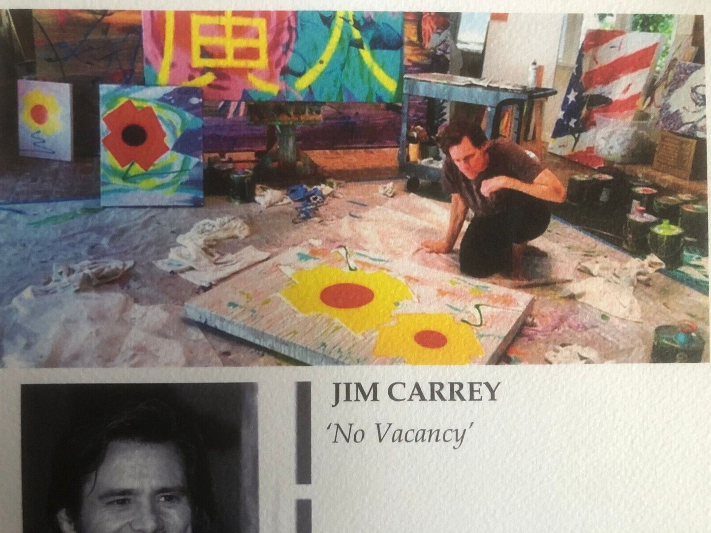 Jim Carrey Lithograph 200 Ex (Anthony Hopkins Pierce Brosnan Johnny Depp)