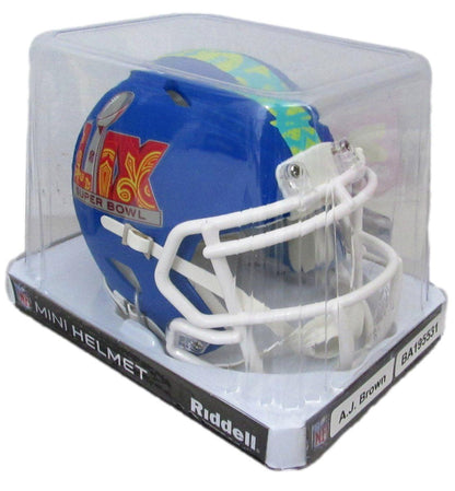 A.J. Brown Signed/Auto Mini Sb Lix Blue Football