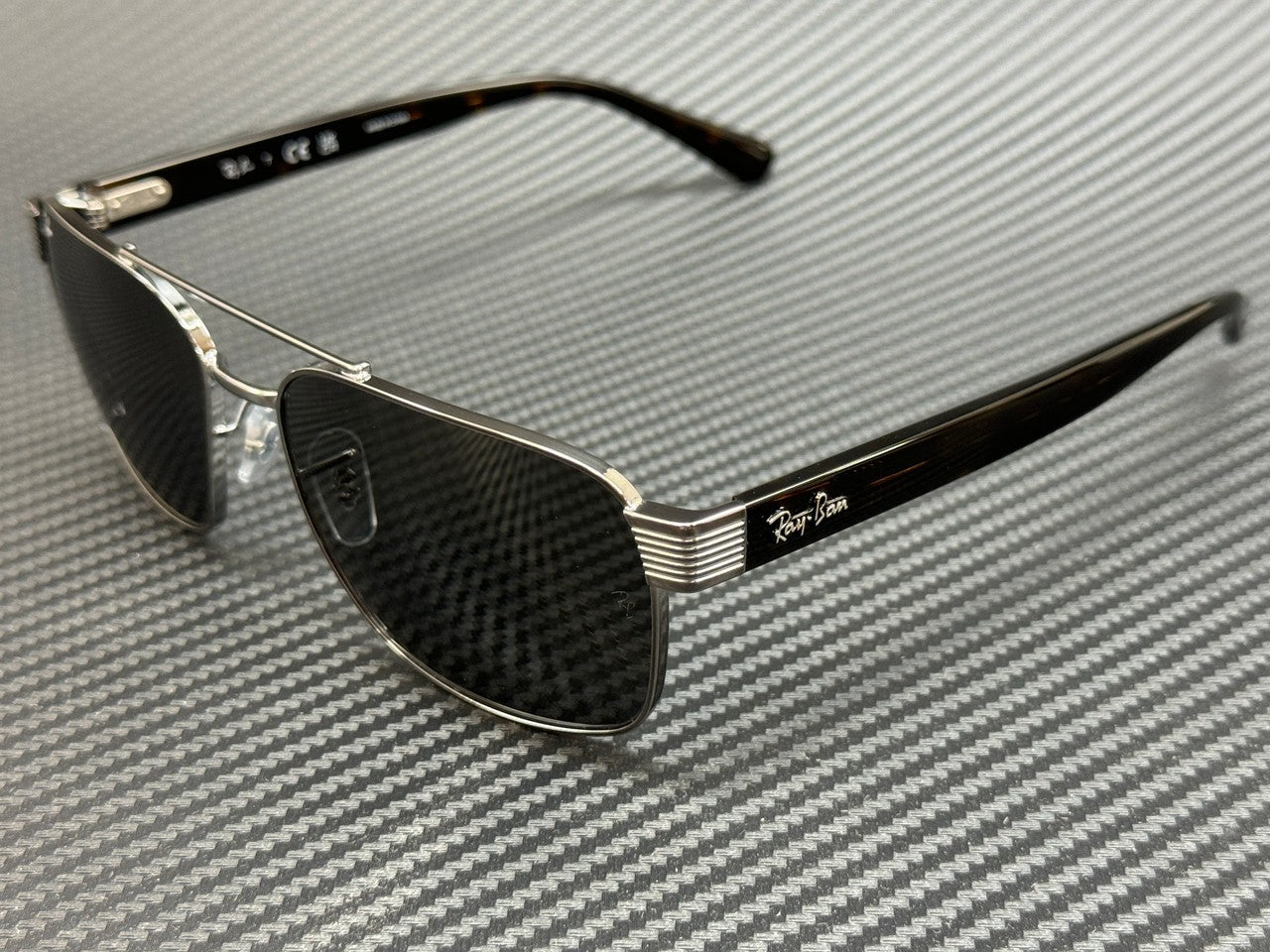 RAY BAN RB3751 004 B1 Gunmetal Grey Unisex 61 mm Sunglasses