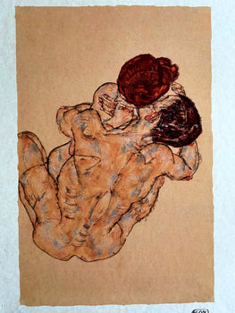 Egon Schiele Lithograph Coa Signed Numbered Stamp -Edvard Munch