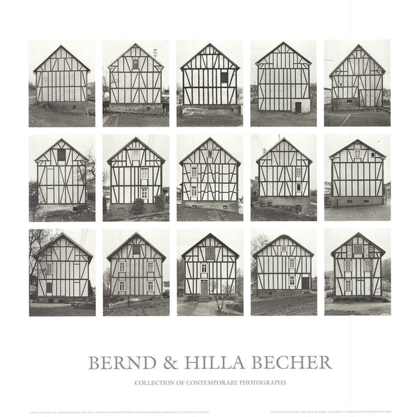 Photograph BERND AND HILLA BECHER Half-Timbered Houses 27.5" x 27.5" Poster 2005