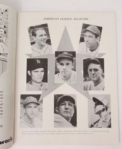 1943 Baseball All-Star Game Program Vintage Rare