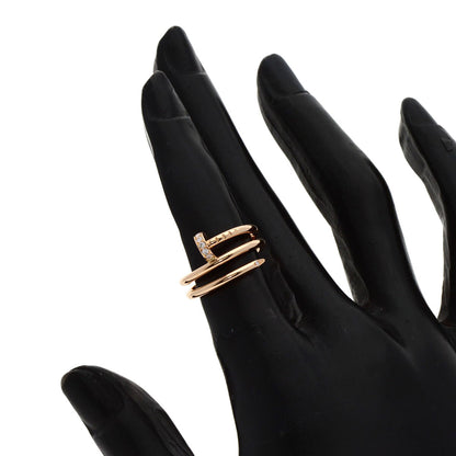 Cartier Ring Juste Un Clou Double Diamond #47 K18