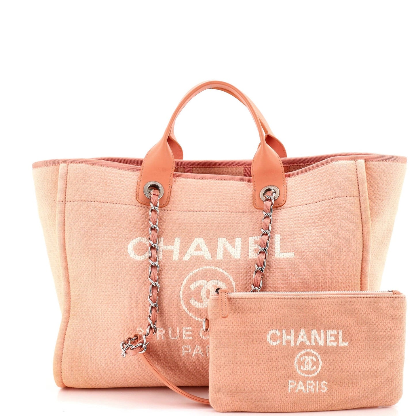 Chanel Deauville Nm Tote Mixed Fibers Medium