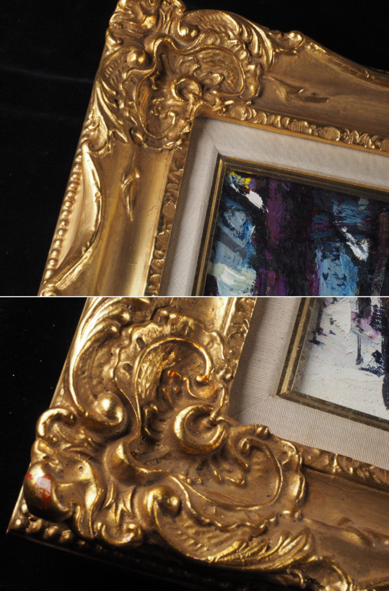 Rodolphe Caillaux (France) - Paris Original Painting Oil On Canvas Signed Framed