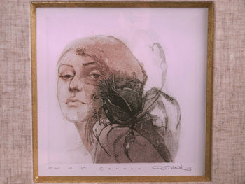 Daiva Staskeviciene (Lithuania) Etching Carmen 58/100 Pencil Signed Framed