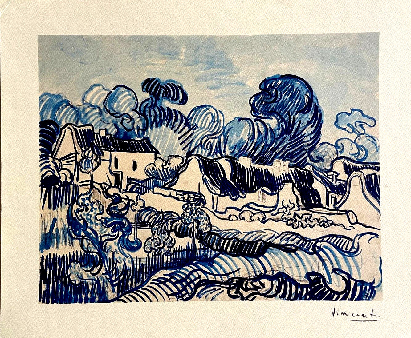Vincent Van Gogh Museum Lithograph Coa Signed Op