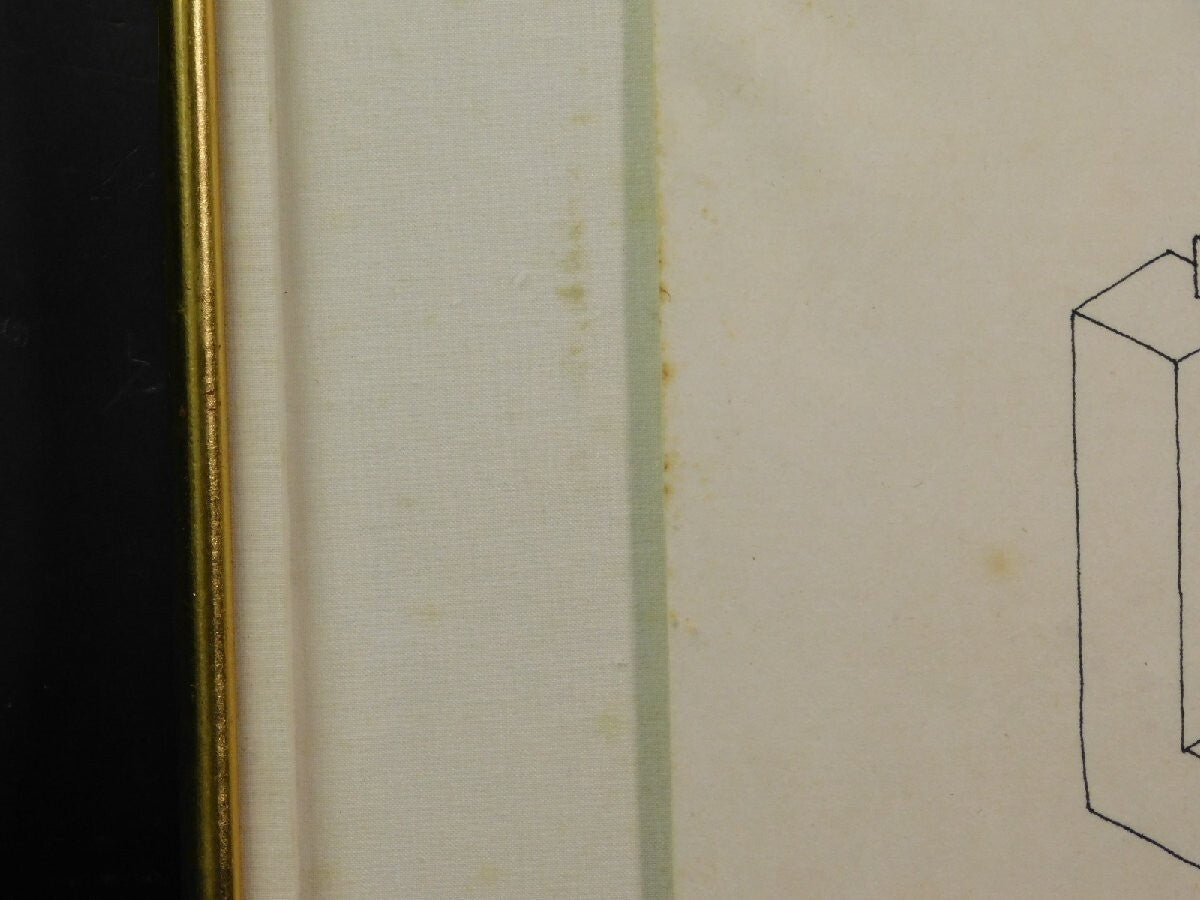 Oscar Reutersvrd Perspective Japonaise 406 Framed Impossible Figure Optical Art