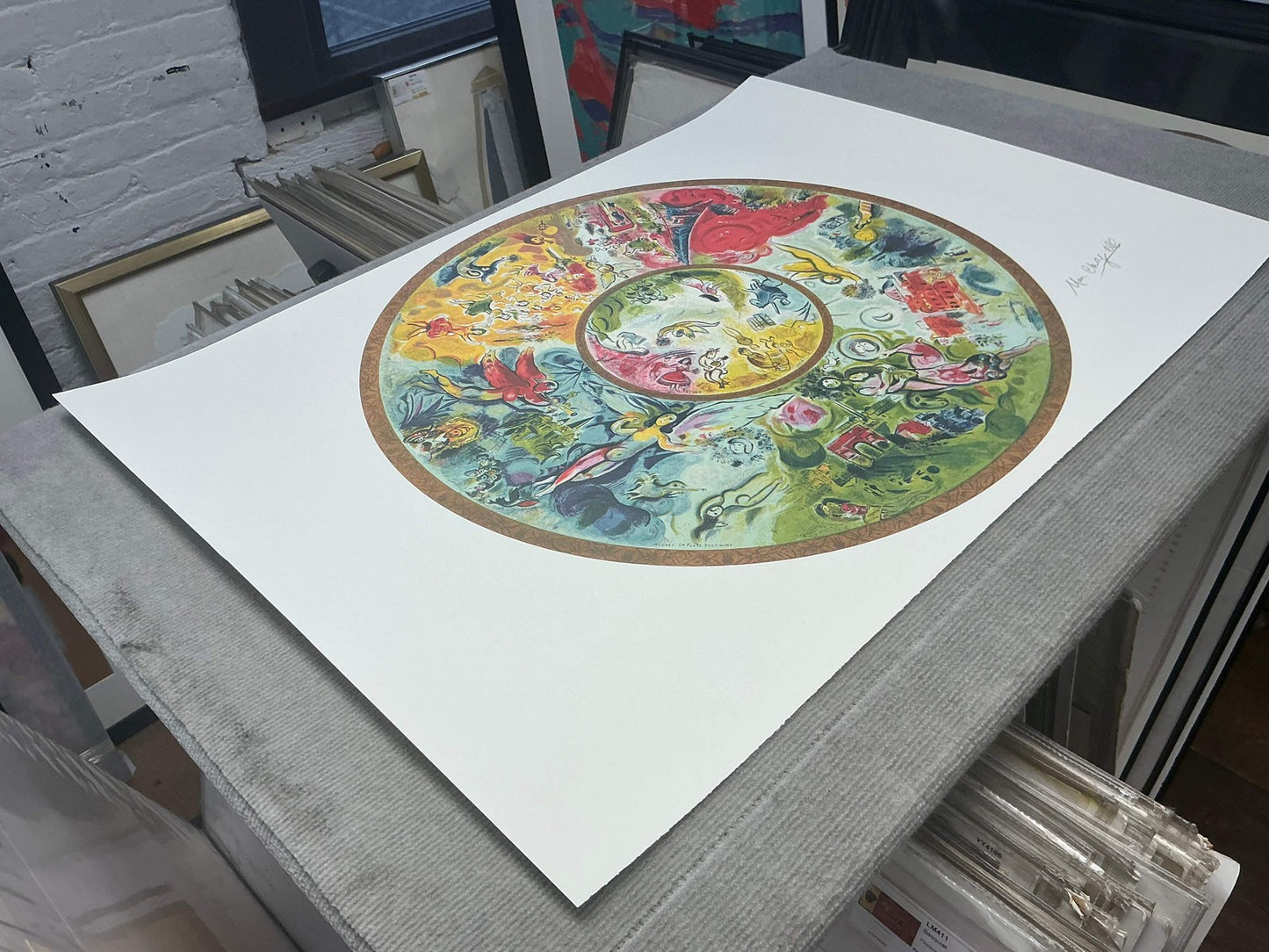 Marc Chagall Paris Opera Ceiling " Poster Modernism Green Yello