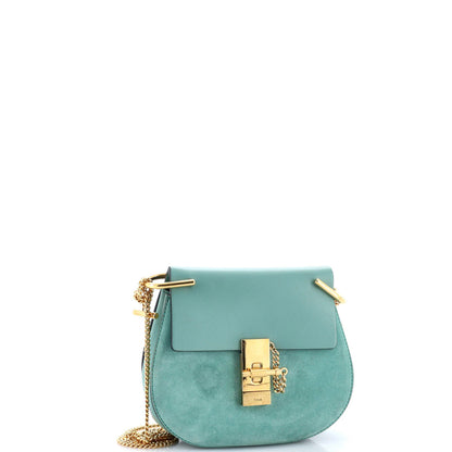Chloe Drew Crossbody Bag Leather And Suede Mini