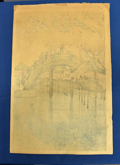 Woodblock Print Kameido Scenes Tokyo by Hiroshi Yoshida 1927