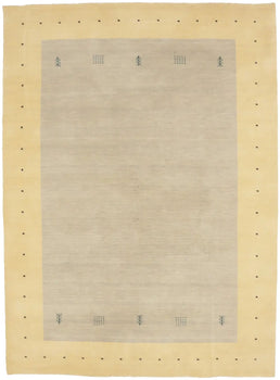 Modern Lori Gabbeh Rug Hand-Loomed Tribal Border