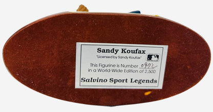 Sandy Koufax Autographed Salvino Figurine