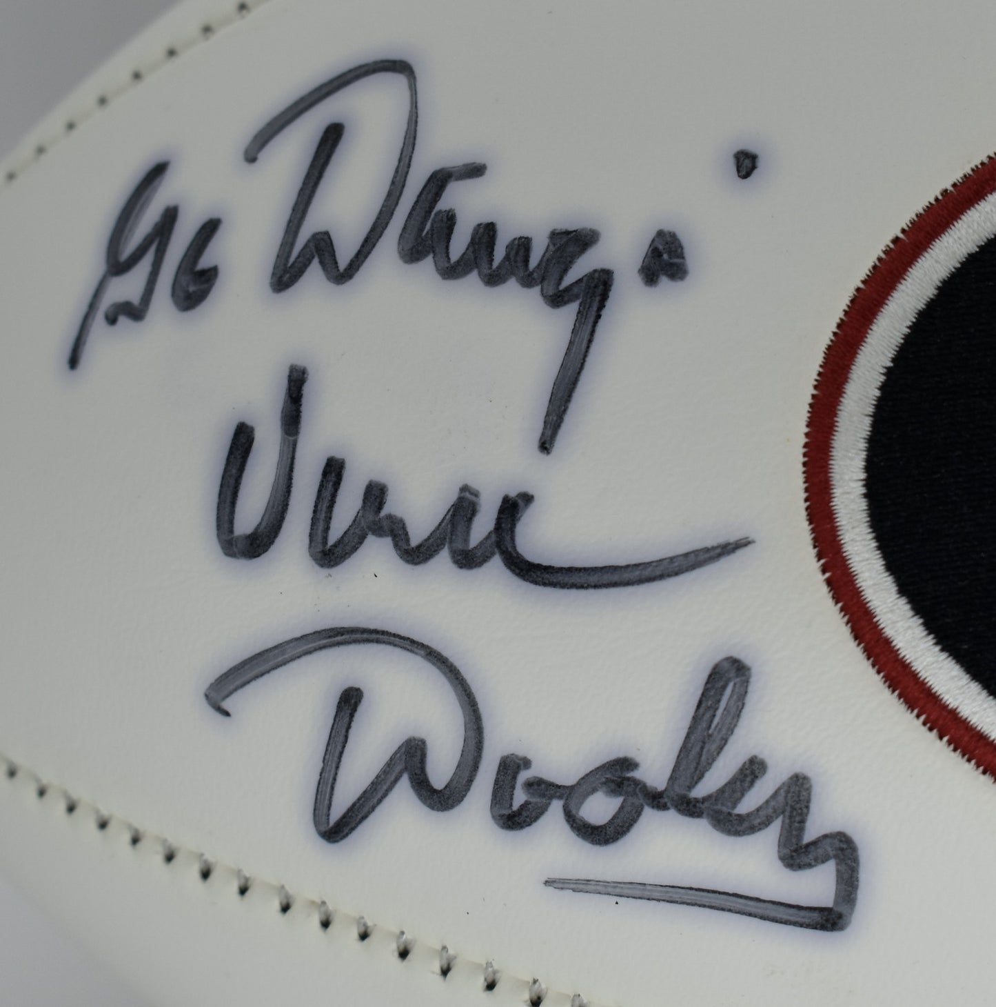 Vince Dooley Signed/ Autographed Georgia Bulldogs Logo Football JSA 212305