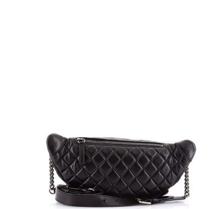 Chanel Banane Waist Bag Quilted Leather