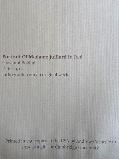 Giovanni Boldini Lithograph Coa E Firma Limitata Pubblicata