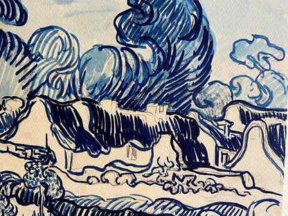 Vincent Van Gogh Museum Lithograph Coa Signed Op