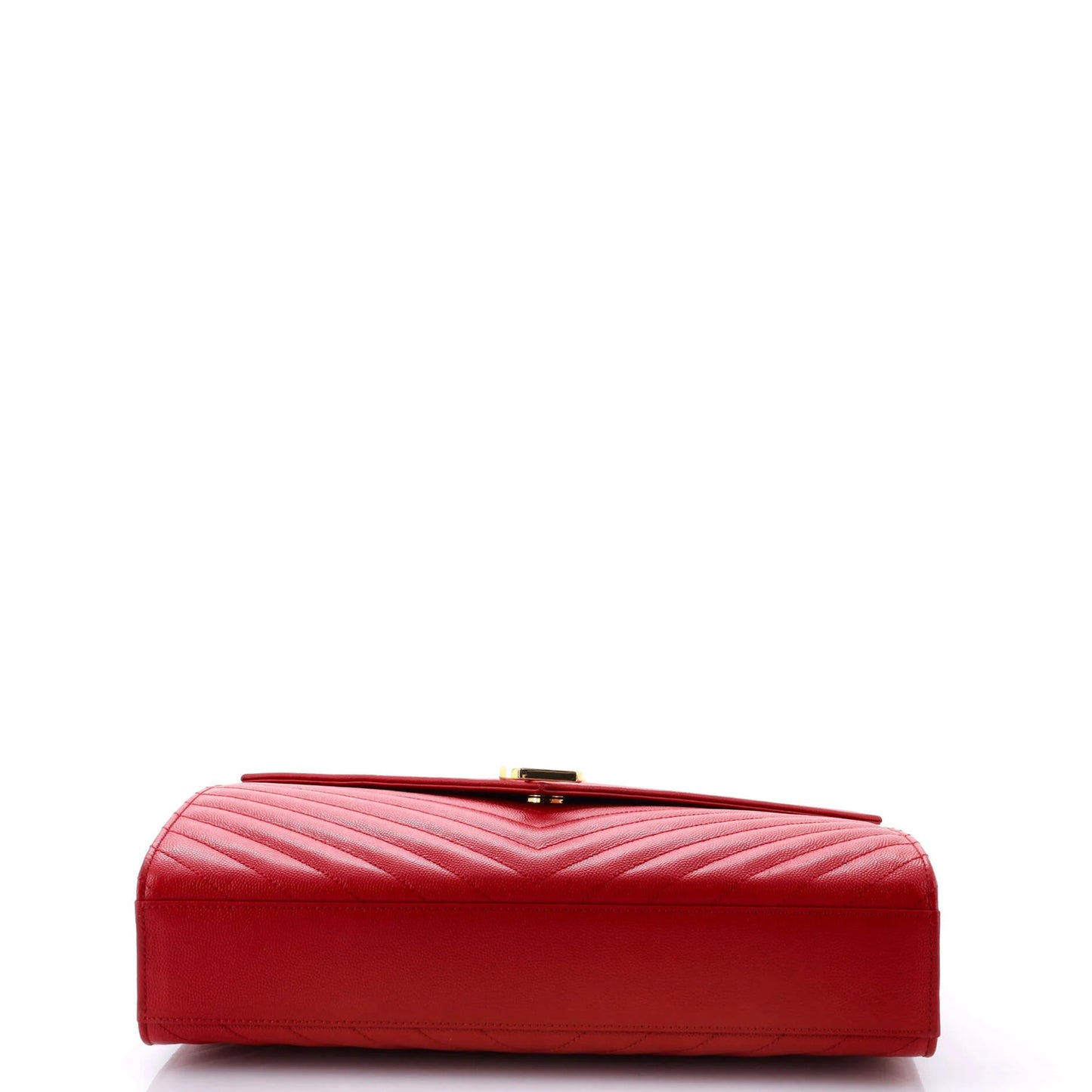 Saint Laurent Classic Monogram Envelope Satchel Matelasse Chevron Leather Large