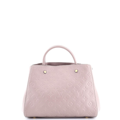 Louis Vuitton Montaigne Handbag Monogram Empreinte Leather Mm