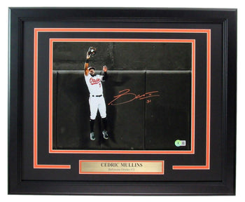 Cedric Mullins Signed/Auto 11X14 Photo Orioles Framed Beckett 190240