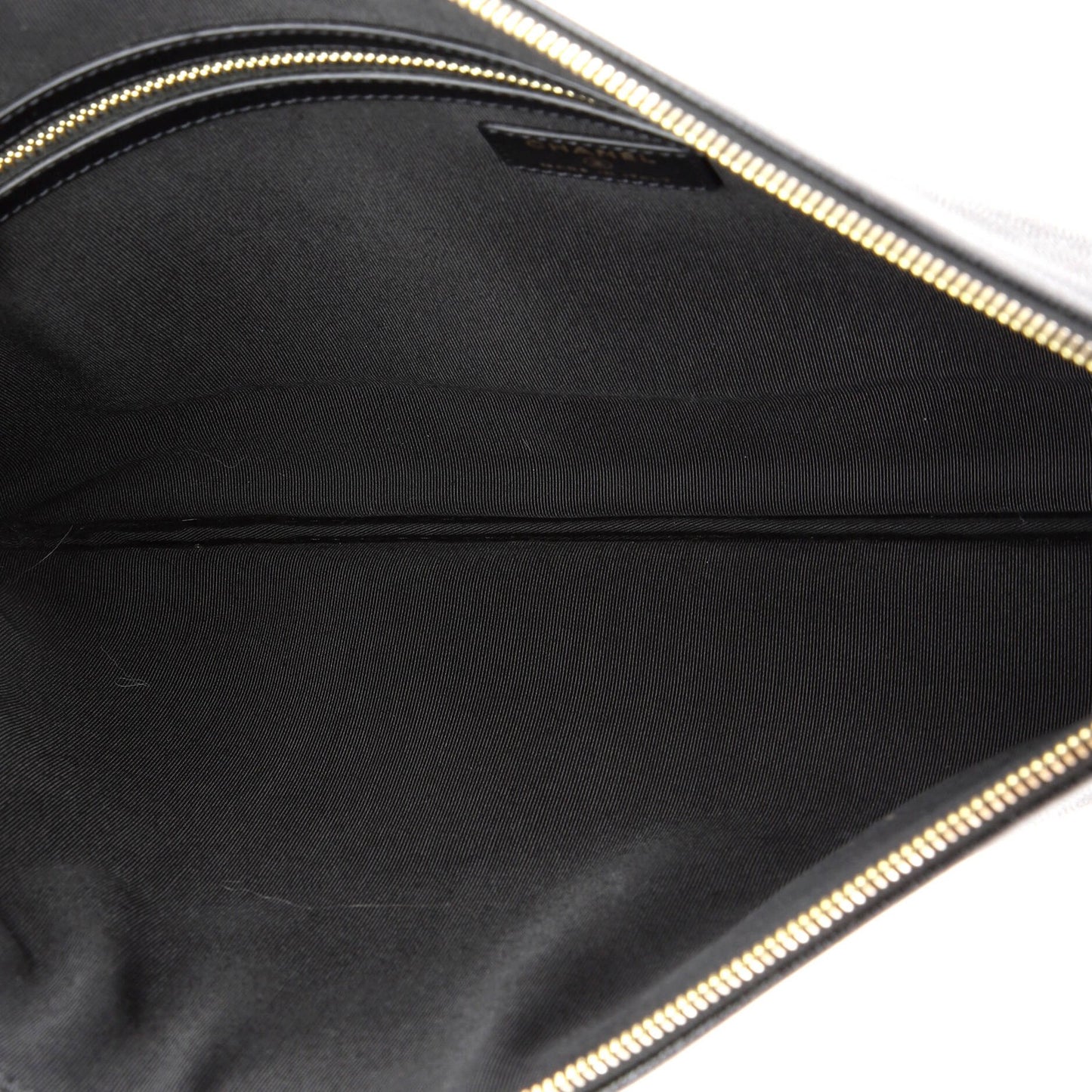 Chanel Deauville Pouch Studded Caviar Large