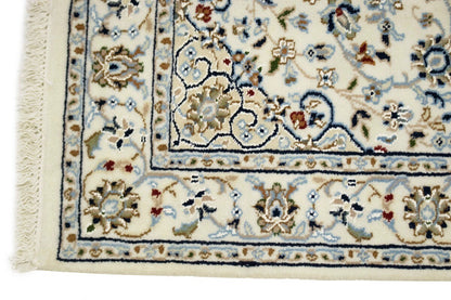 Handmade Indo-Nain Runner Rug Classic Floral