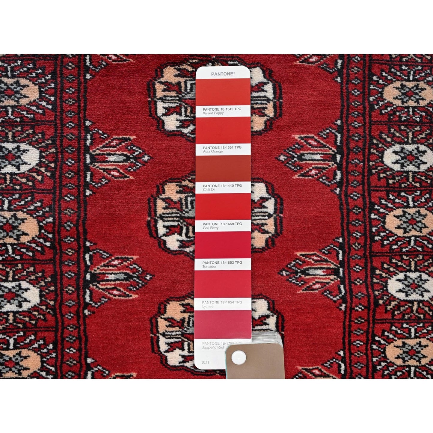 2'2"X5'10" Imperial Red Princess Bokara Soft Wool Hand Knotted Runner Rug