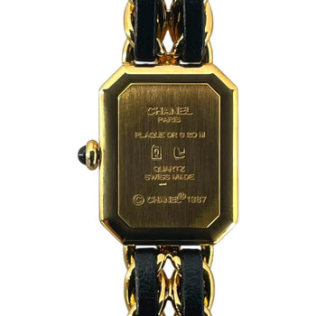 Chanel Premiere S H0001 Black Gp Quartz