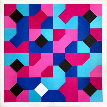 Bruno Munari Lithograph Signed Numbered Certified Stamp