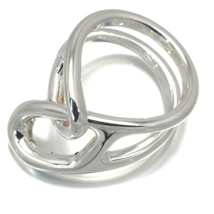 Hermes Ring Chaine D'Ancre Punk Eu55 925 Sterling