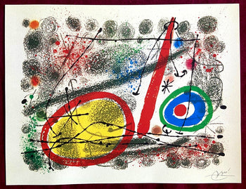 Joan Mir Lithograph Coa Maeght Hand Numbered