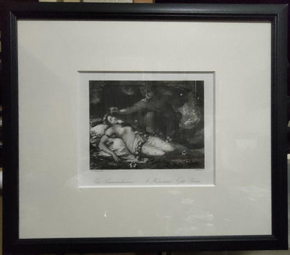 Antique Etching A Midsummer Nights Dream Oberon &