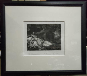Antique Etching A Midsummer Nights Dream Oberon &