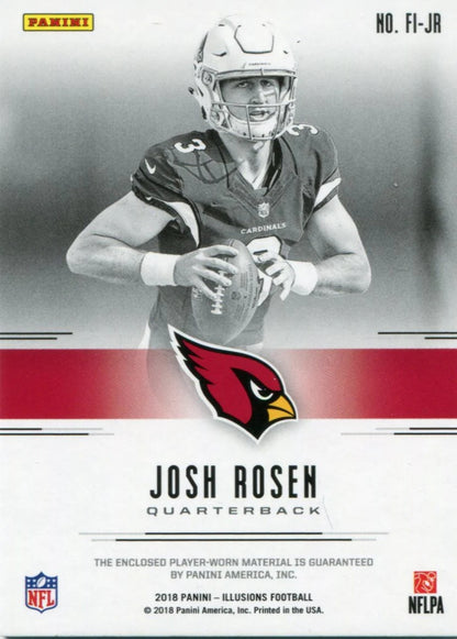 Josh Rosen 2018 Panini Illusions Jersey Patch Rookie Card