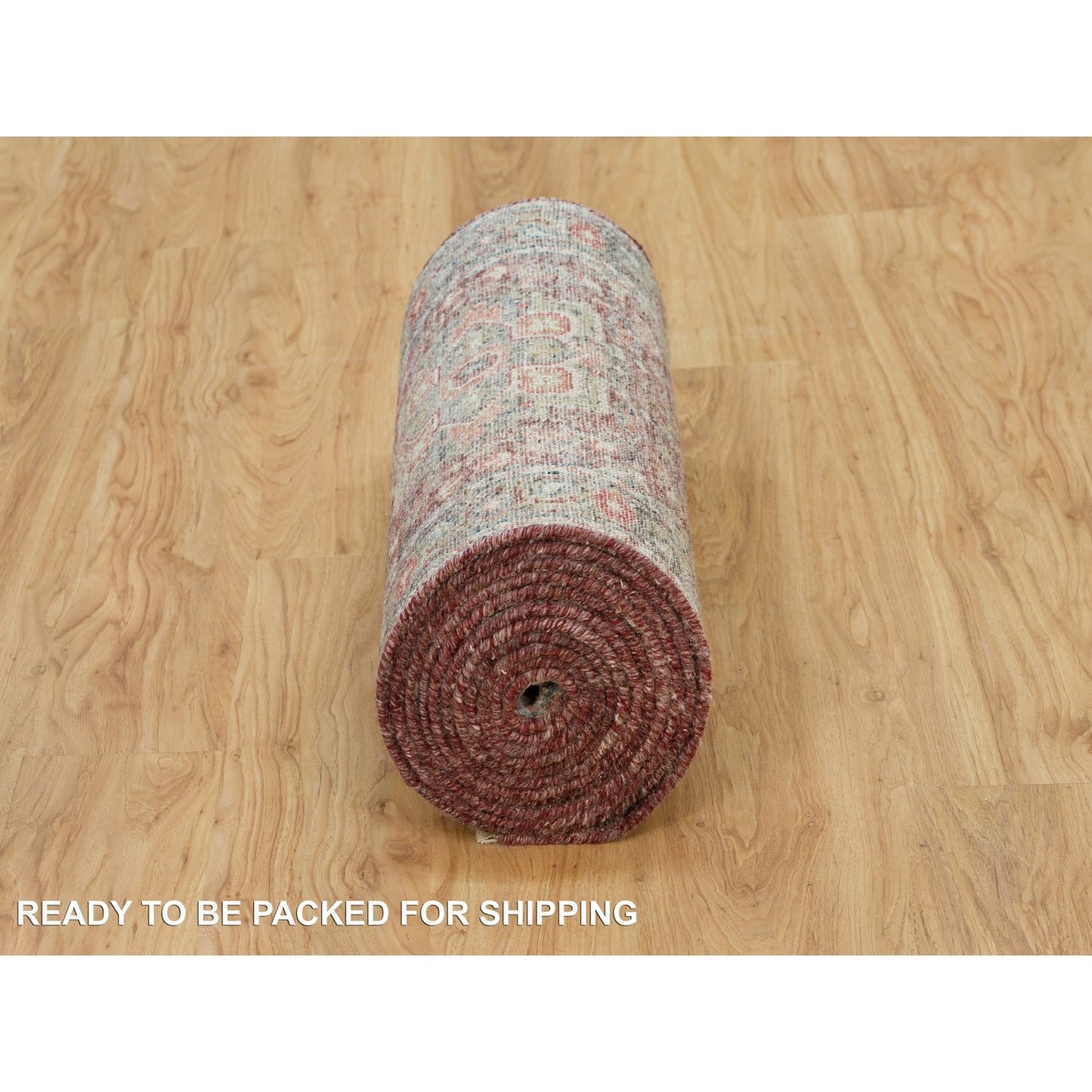 2'6"X18' Red Soft Wool Heriz Revival Hand Knotted Xl Runner Oriental Rug