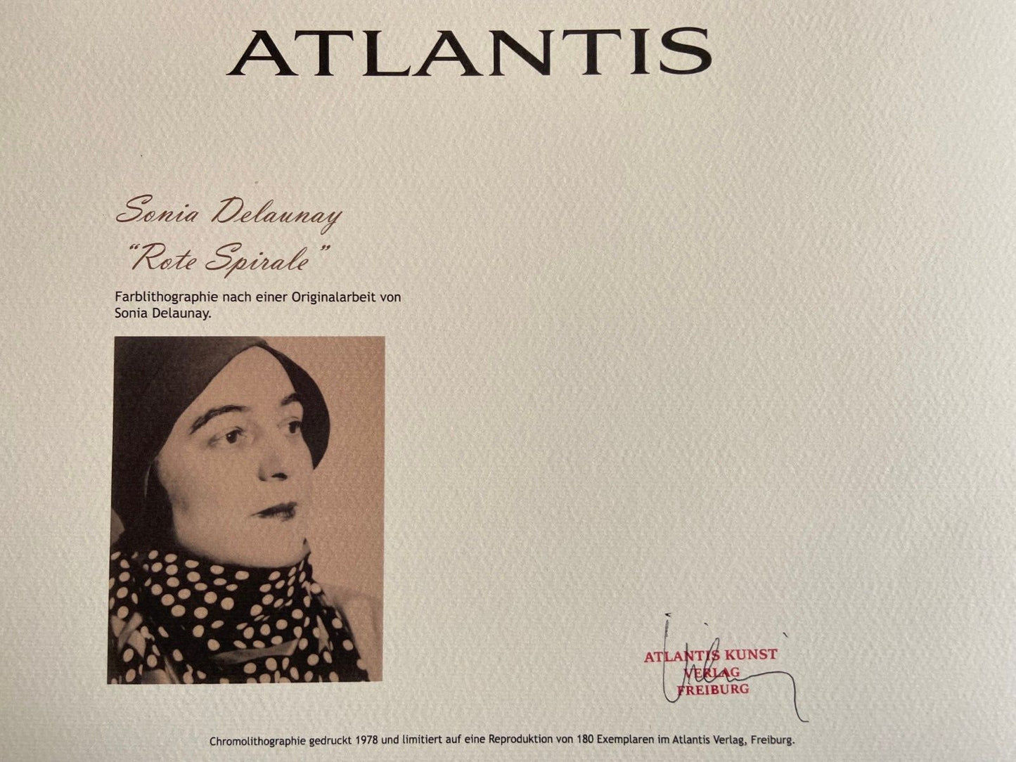 Sonia Delaunay Lithograph Coa Signed Op Numbered