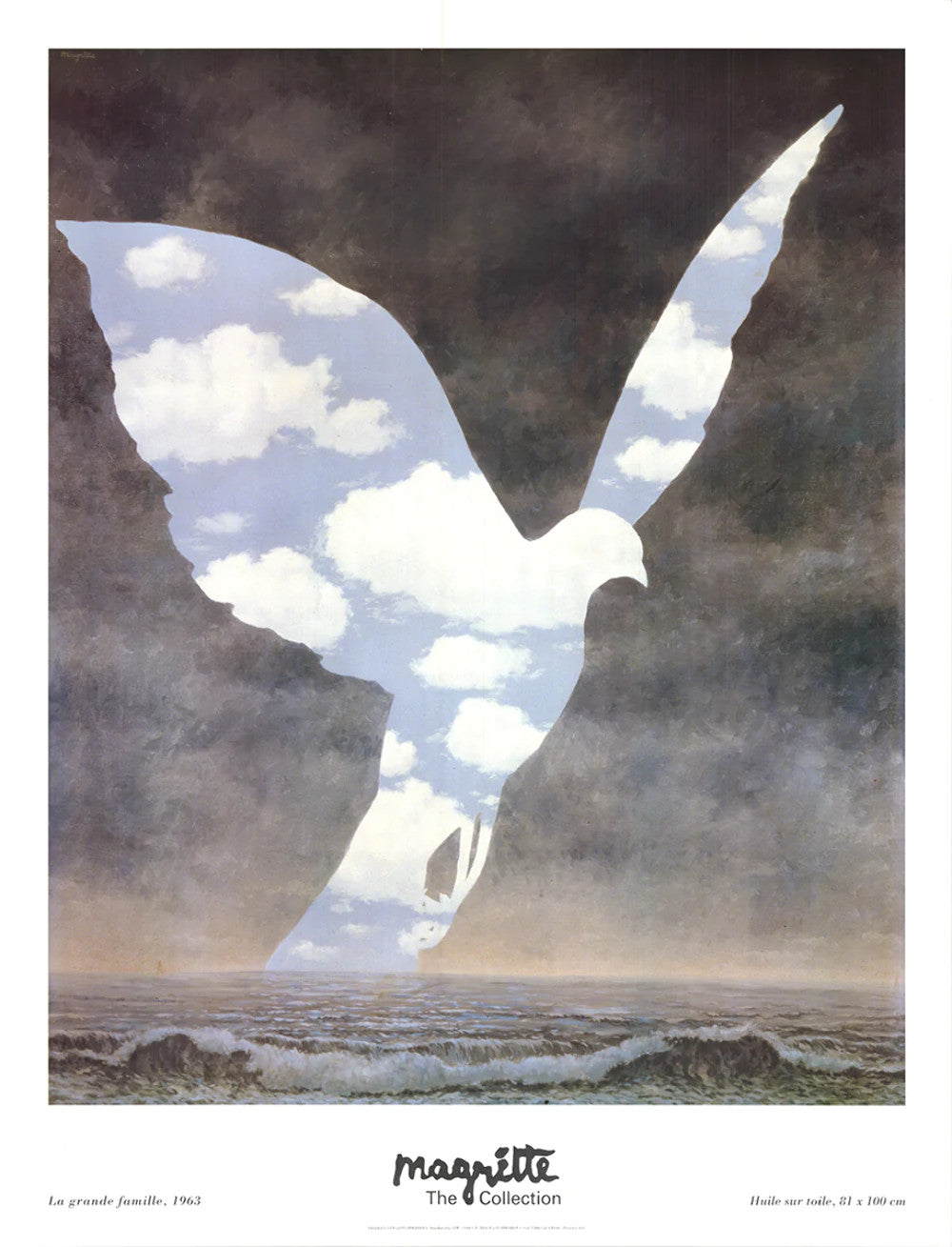 Rene Magritte La Grande Famille " Offset Lithograph Surrealism