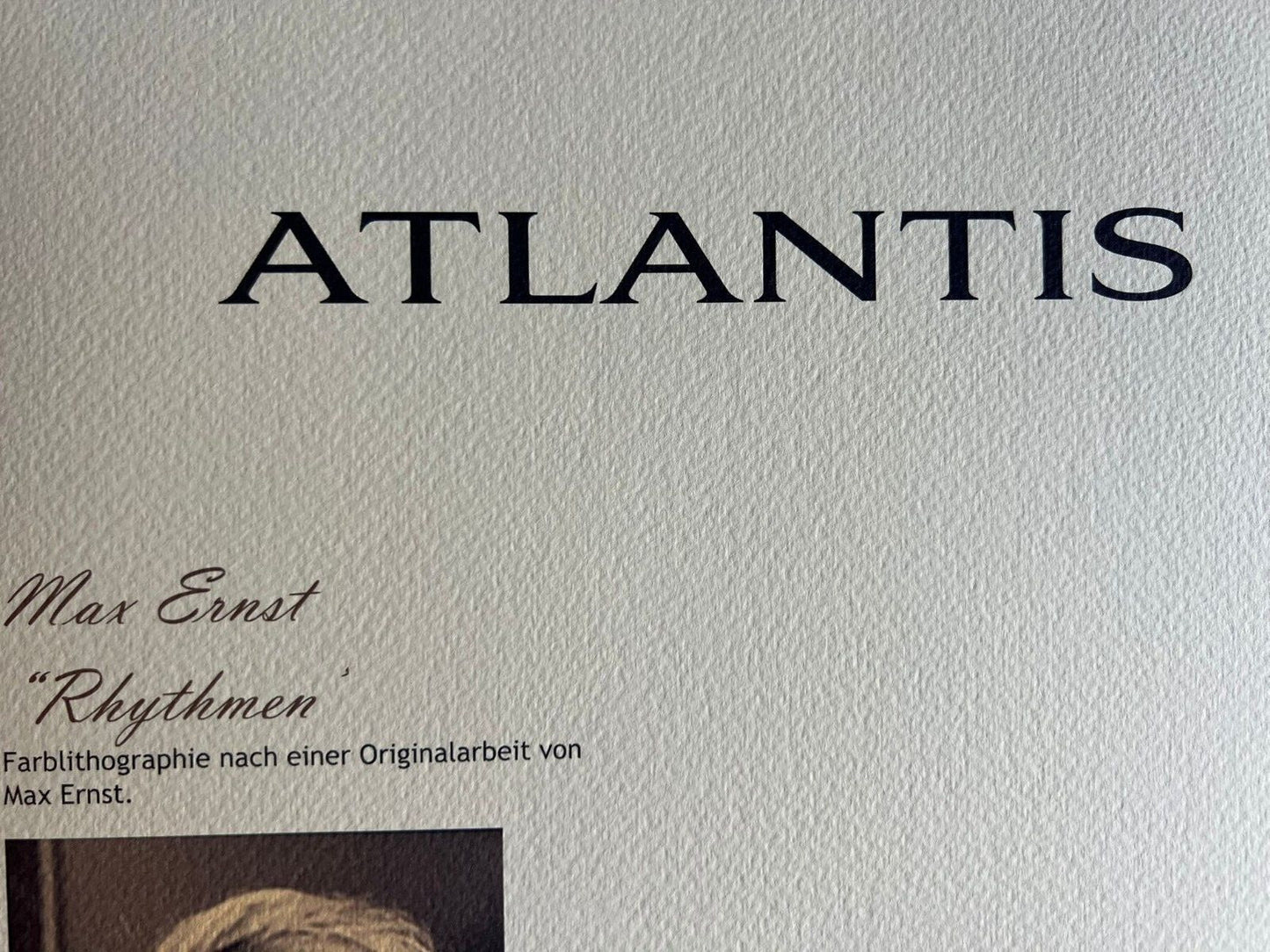 Max Ernst Lithograph Coa Signed Op Hand Numbered In Pencil Crayon