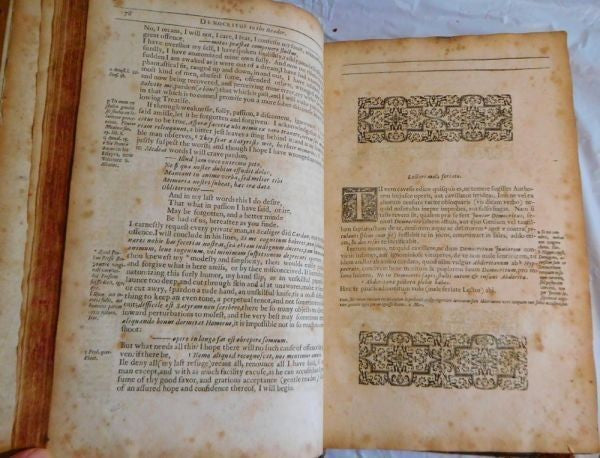 Robert Burton Anatomy Of Melancholy 1660 7Th Edition Folio Engraved Title Rare