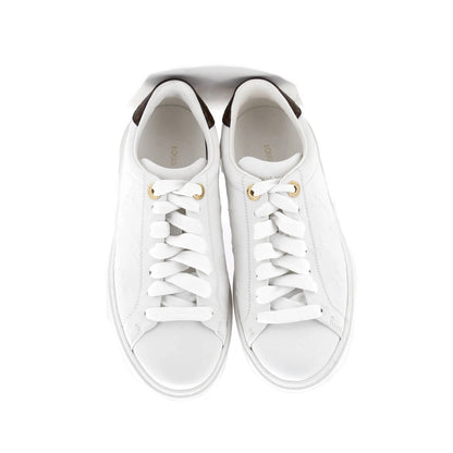 Louis Vuitton Women'S Time Out Sneakers Monogram Embossed Leather