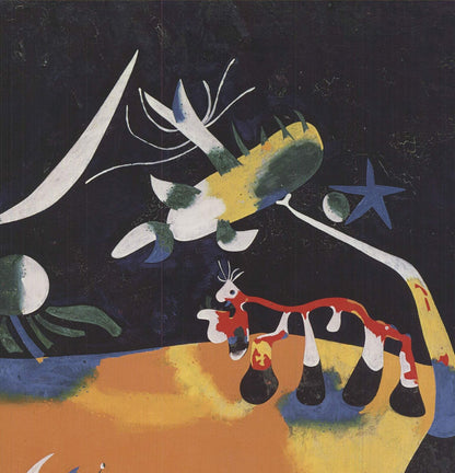 Joan Miro Nocturne " Offset Lithograph Surrealism