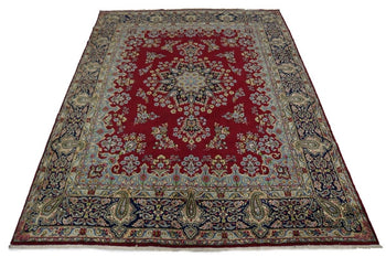 ft One-of-a-Kind Vintage Handmade Oriental Rug Classic Floral Style Carpet 10X13