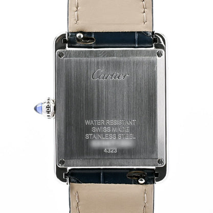 Cartier Tank Mast Lm Wsta0055 Blue Case Size 25.5Mm Men'S Used Watch #71021