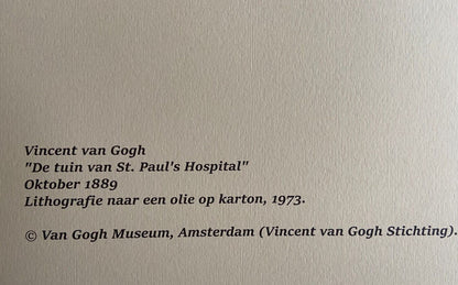 Vincent Van Gogh Museum Lithograph From A Painting Coa Signed Paul Klee Czanne