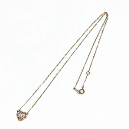 Ahkah Princess Heart Diamond Necklace K18Yg 750 Ak0456010100