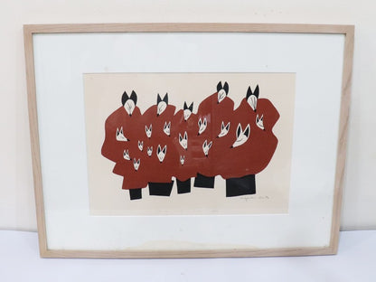 Saito print woodblock Konkon 1976/ 10 100